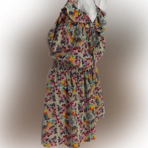 PARKER 100% silk abstract floral pattern size xs - Picture 4 of 9